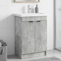 Unter dem Waschbecken Badschrank Betongrau 78,5 x 37,5 x 81 cm