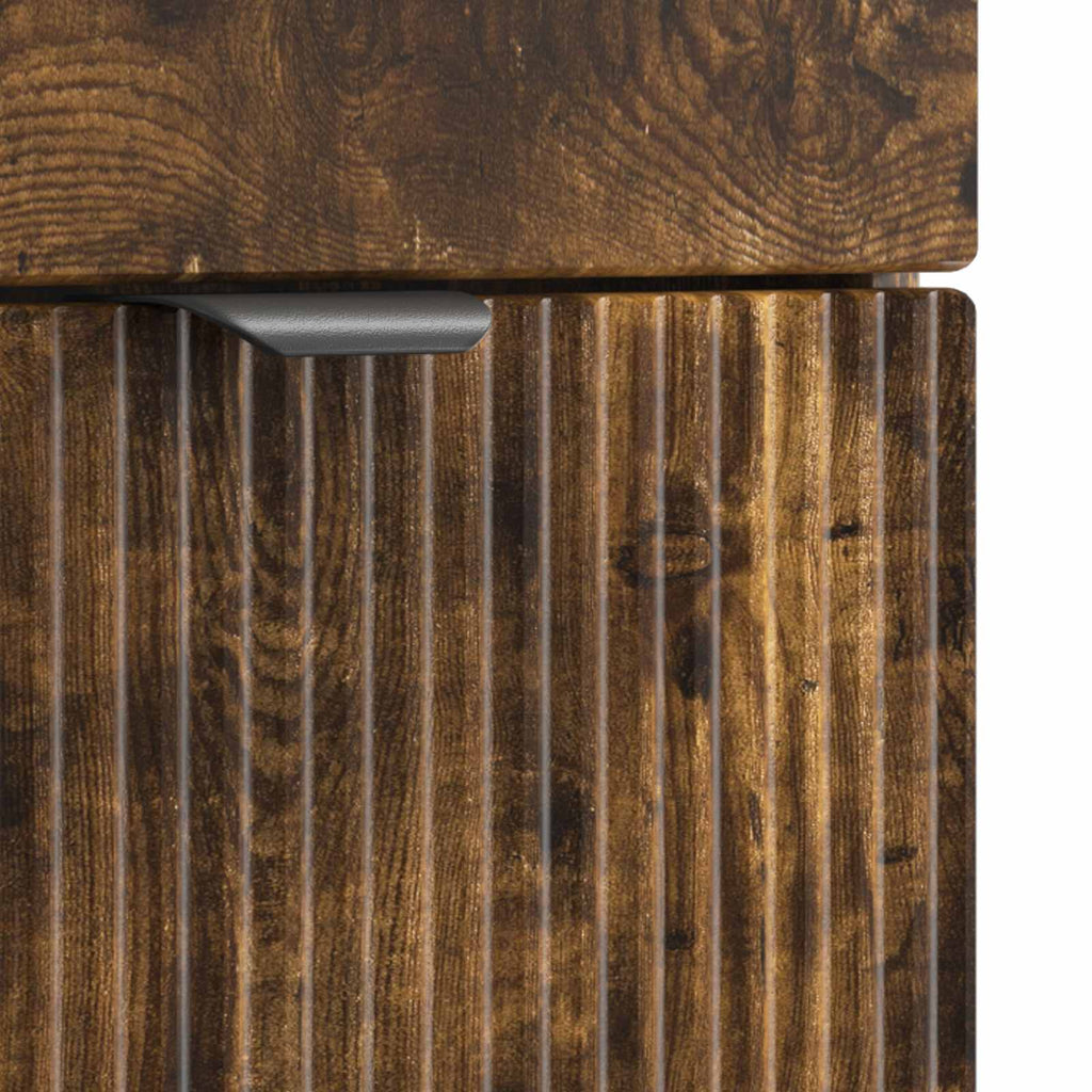 Unter dem Waschbecken Badschrank Geräucherte Eiche
