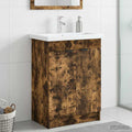Unter dem Waschbecken Badschrank Geräucherte Eiche