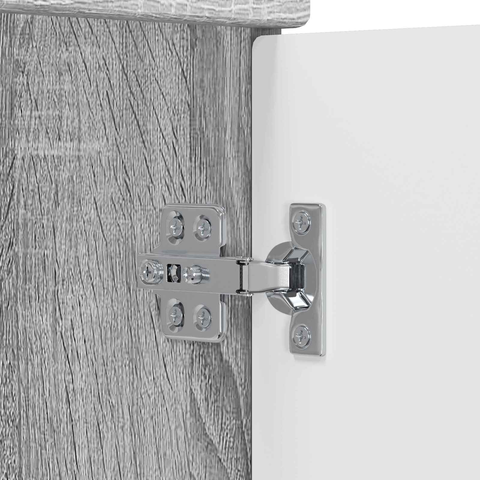 Unter dem Waschbecken Badschrank Grau Sonoma