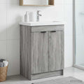 Unter dem Waschbecken Badschrank Grau Sonoma