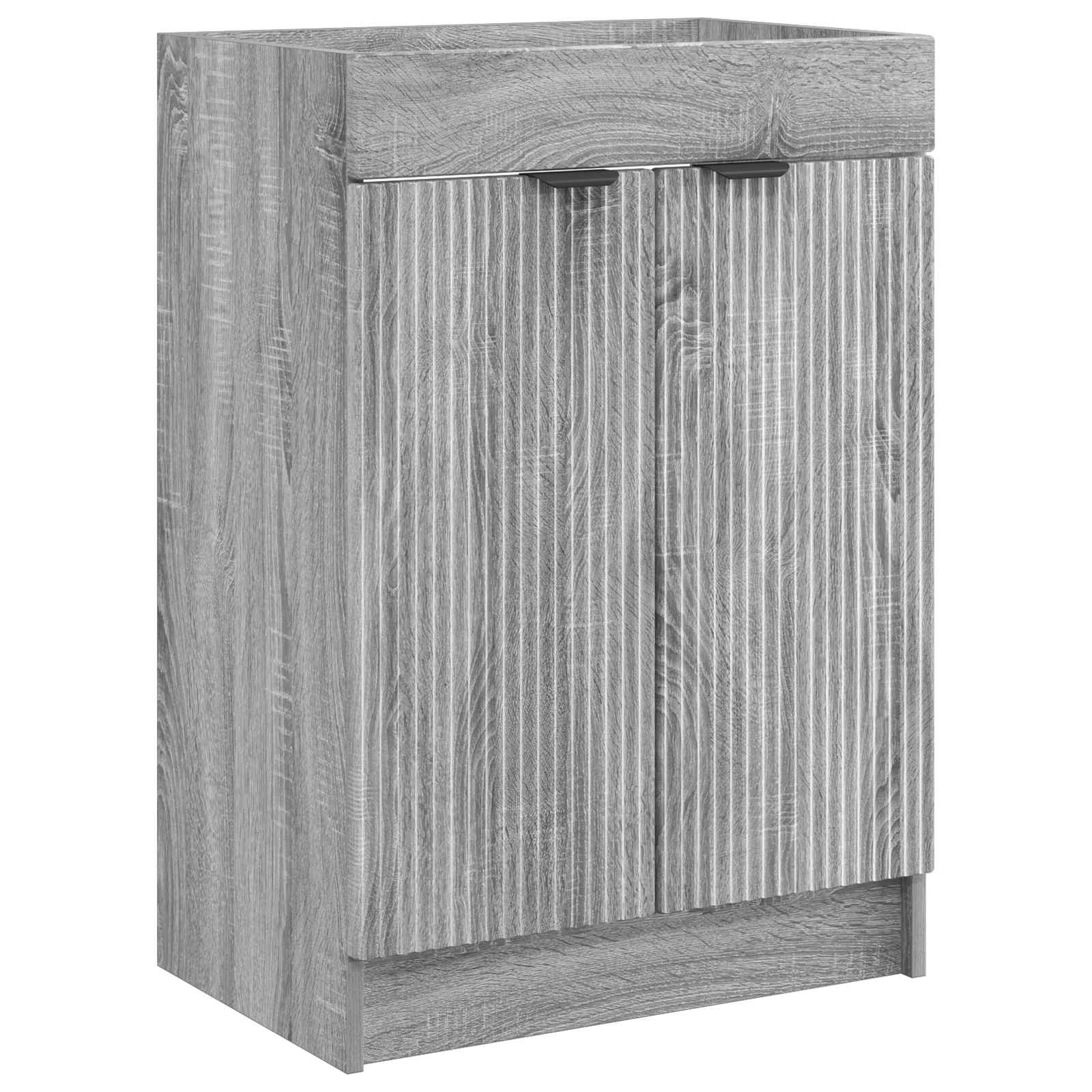 Unter dem Waschbecken Badschrank Grau Sonoma