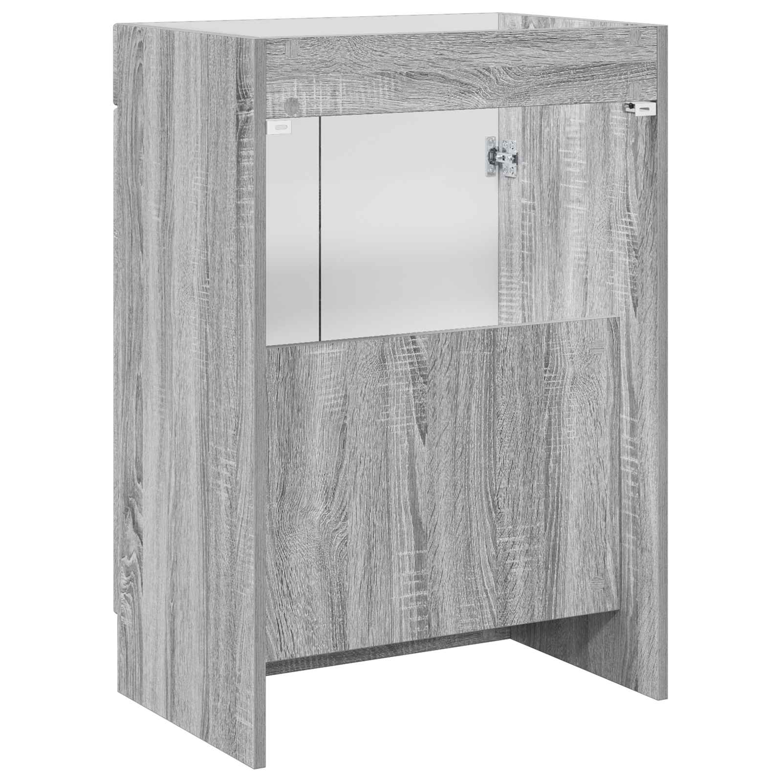 Unter dem Waschbecken Badschrank Grau Sonoma