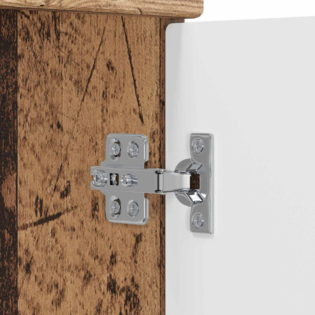 Unter dem Waschbecken Badschrank Altholz 78,5 x 37,5 x 81 cm
