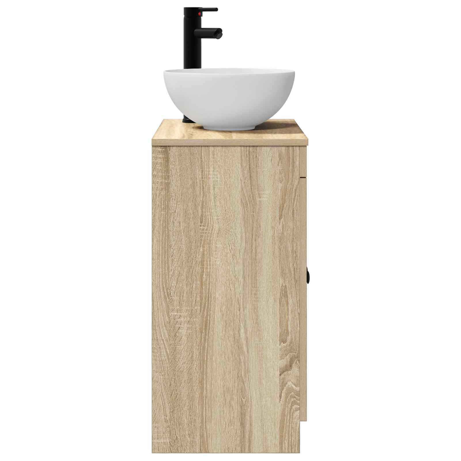Badezimmerschrank mit Waschbecken Sonoma-Eiche 54 x 35 x 83 cm
