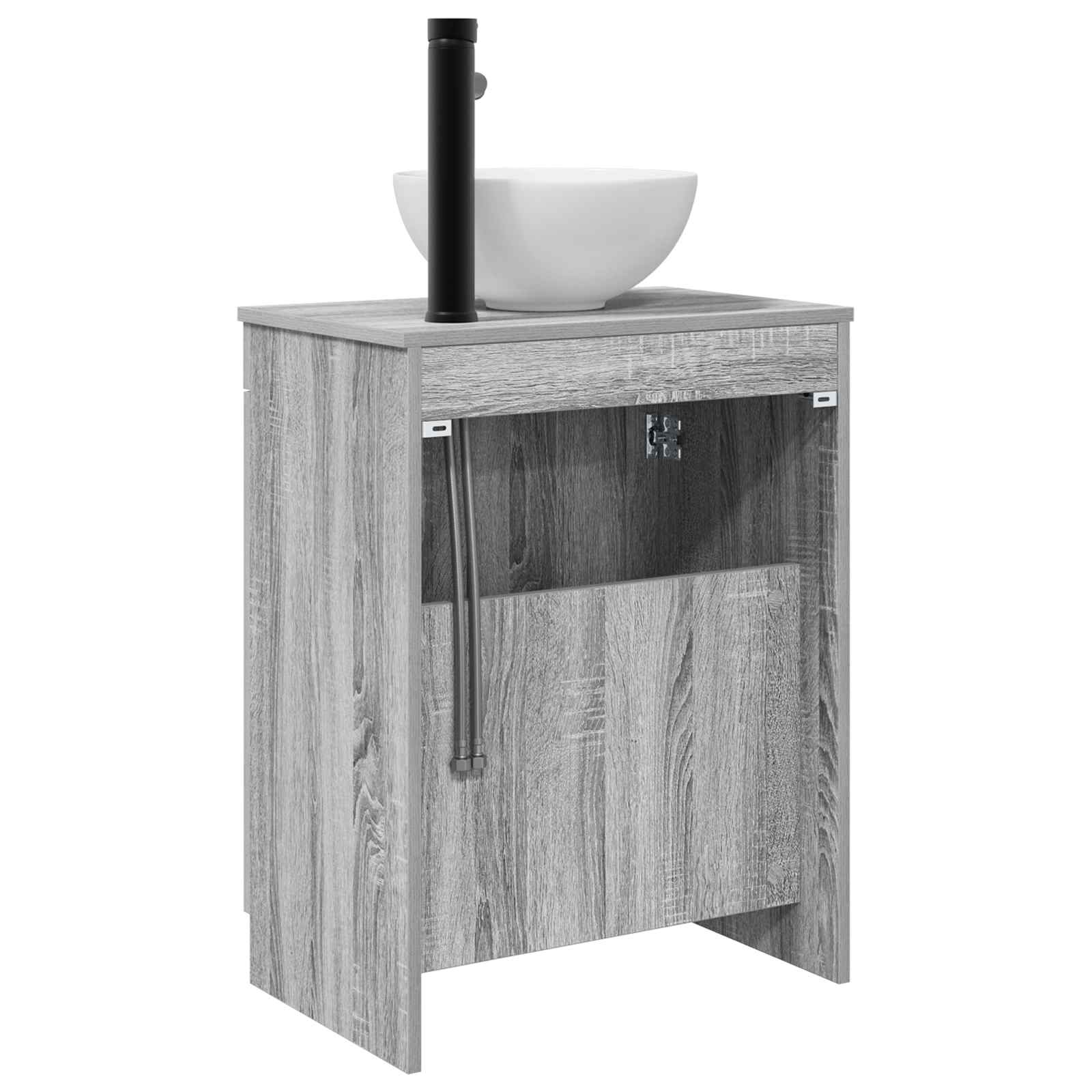 Badezimmerschrank mit Waschbecken Grau Sonoma 54 x 35 x 83 cm