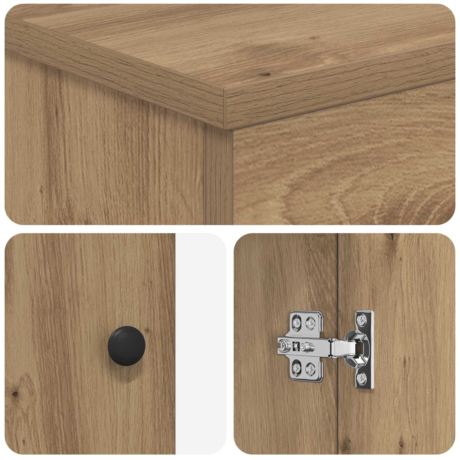 Badezimmerschrank mit Waschbecken Artisan-Eiche 54 x 35 x 83 cm