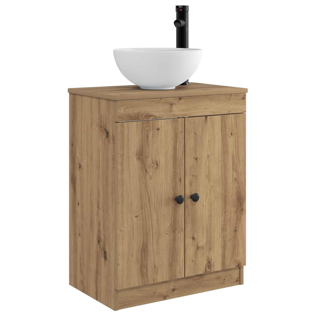 Badezimmerschrank mit Waschbecken Artisan-Eiche 54 x 35 x 83 cm