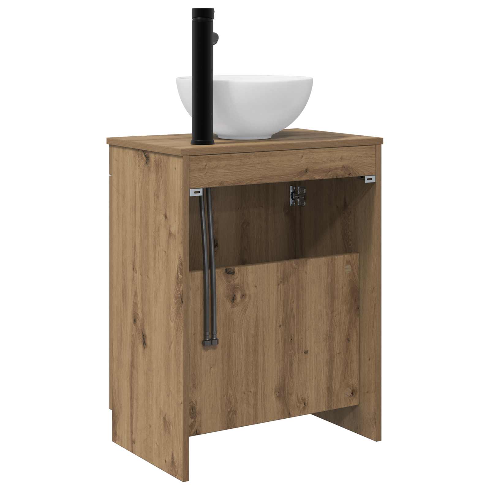 Badezimmerschrank mit Waschbecken Artisan-Eiche 54 x 35 x 83 cm