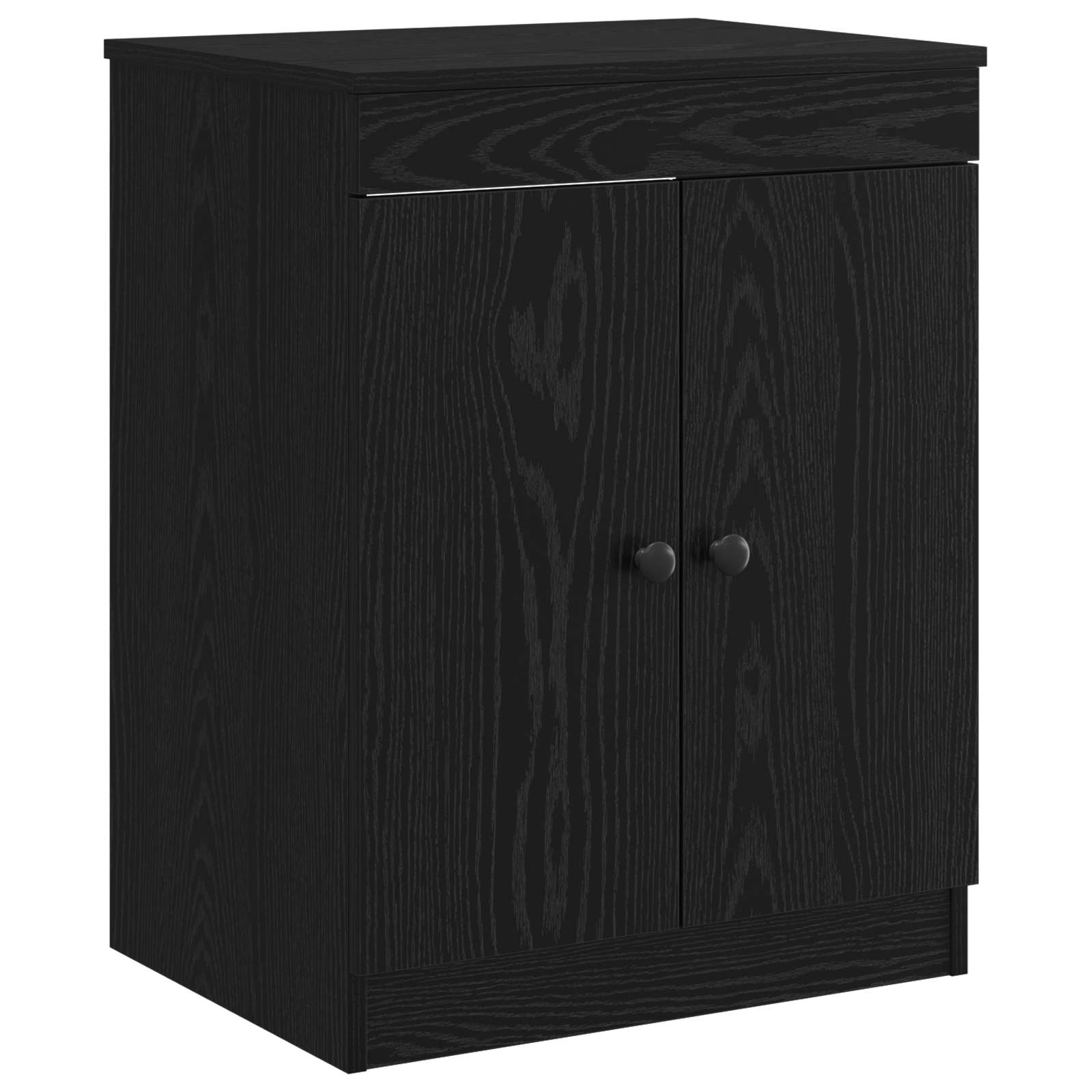 Badezimmerschrank Schwarz 54 x 41 x 70 cm Holzwerkstoff