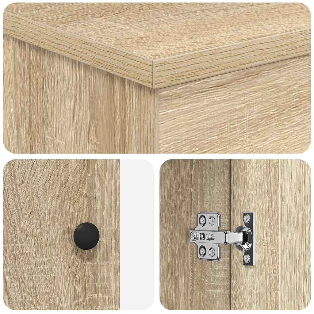 Badezimmerschrank Sonoma-Eiche 54 x 41 x 70 cm Holzwerkstoff