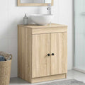 Badezimmerschrank Sonoma-Eiche 54 x 41 x 70 cm Holzwerkstoff