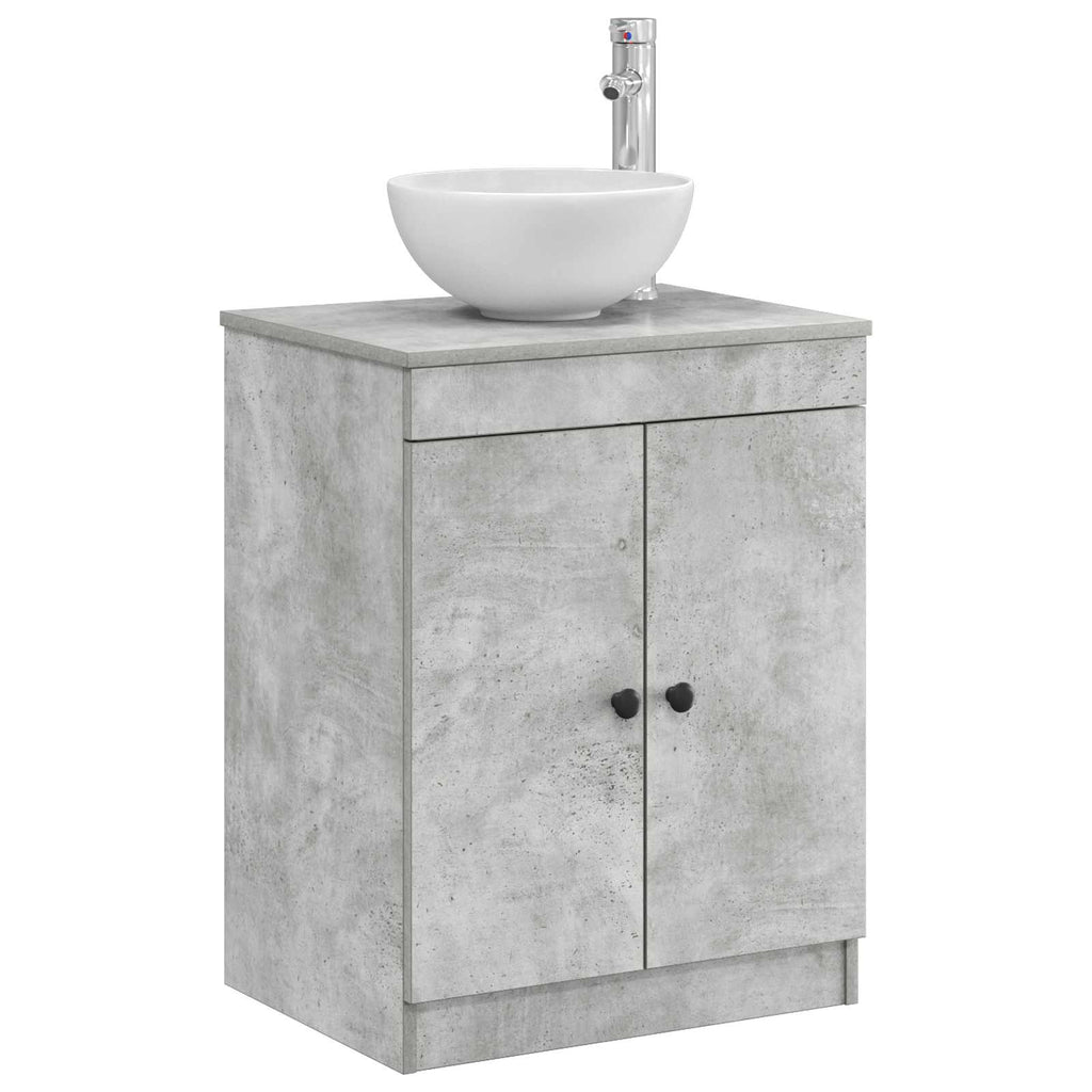 Badezimmerschrank Betongrau 54 x 41 x 70 cm Holzwerkstoff