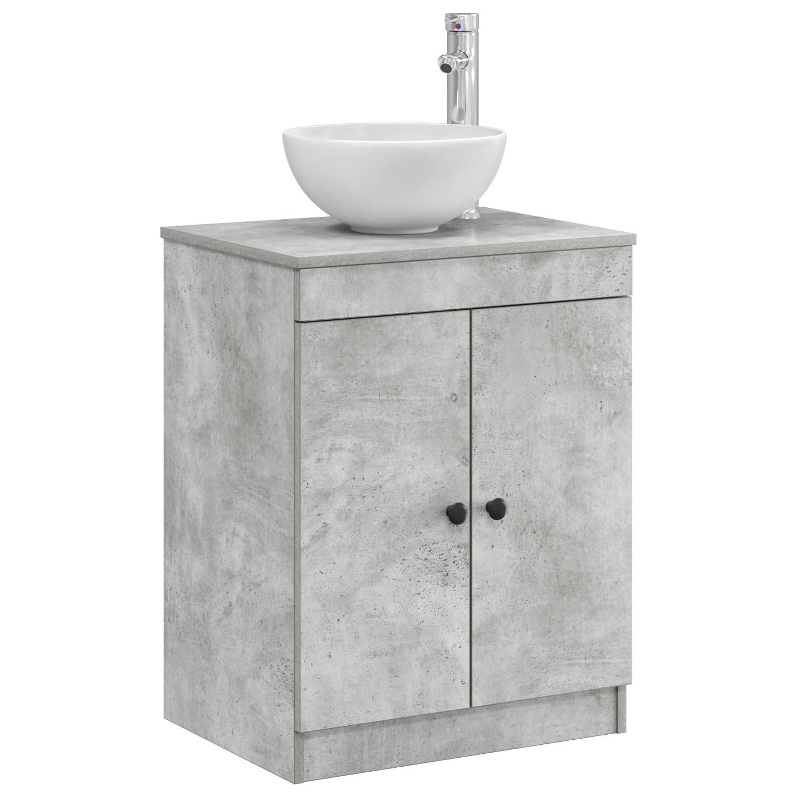 Badezimmerschrank Betongrau 54 x 41 x 70 cm Holzwerkstoff