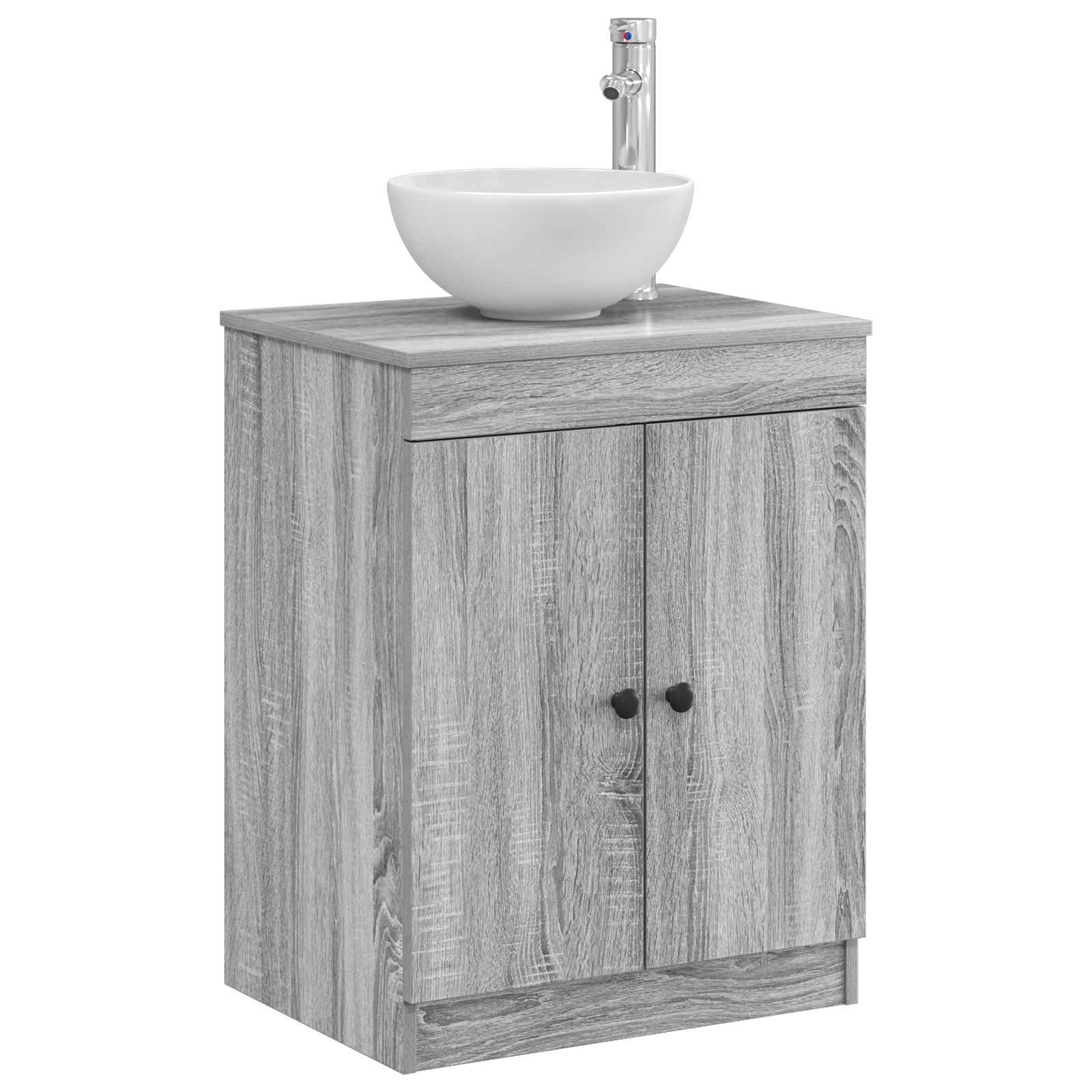 Badezimmerschrank Grau Sonoma 54 x 41 x 70 cm Holzwerkstoff