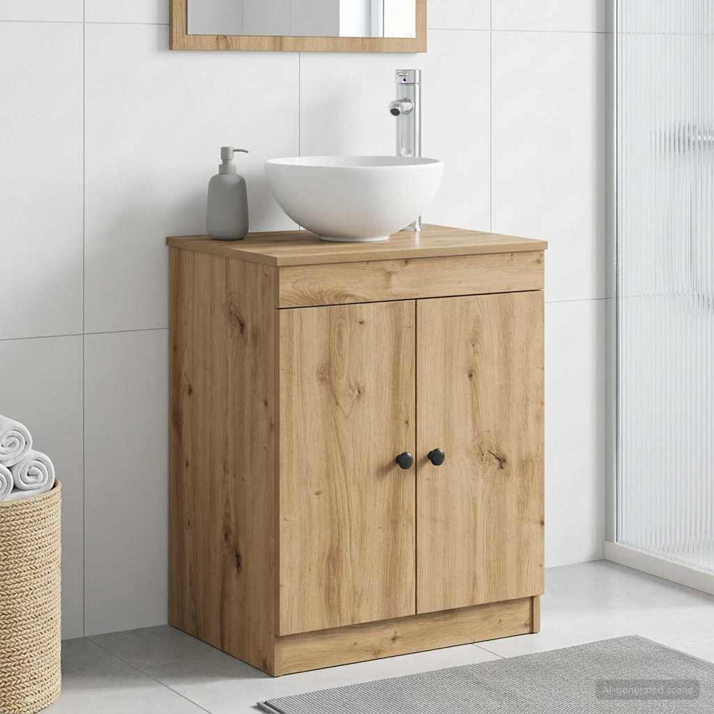 Badezimmerschrank Artisan-Eiche 54 x 41 x 70 cm Holzwerkstoff