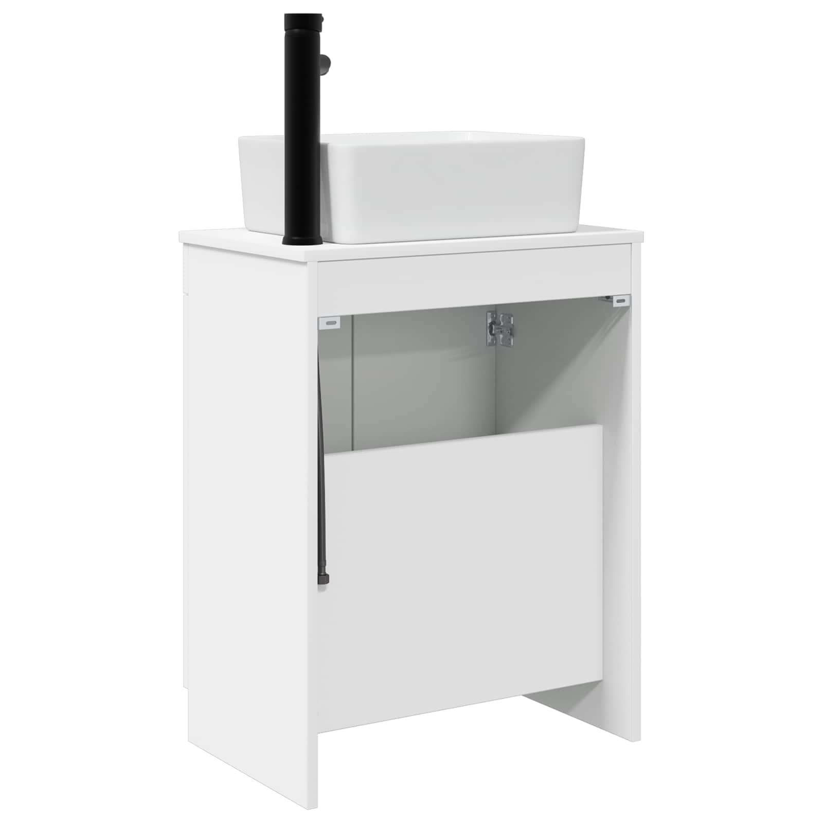 Badezimmerschrank mit Waschbecken Weiß 54 x 35 x 83 cm