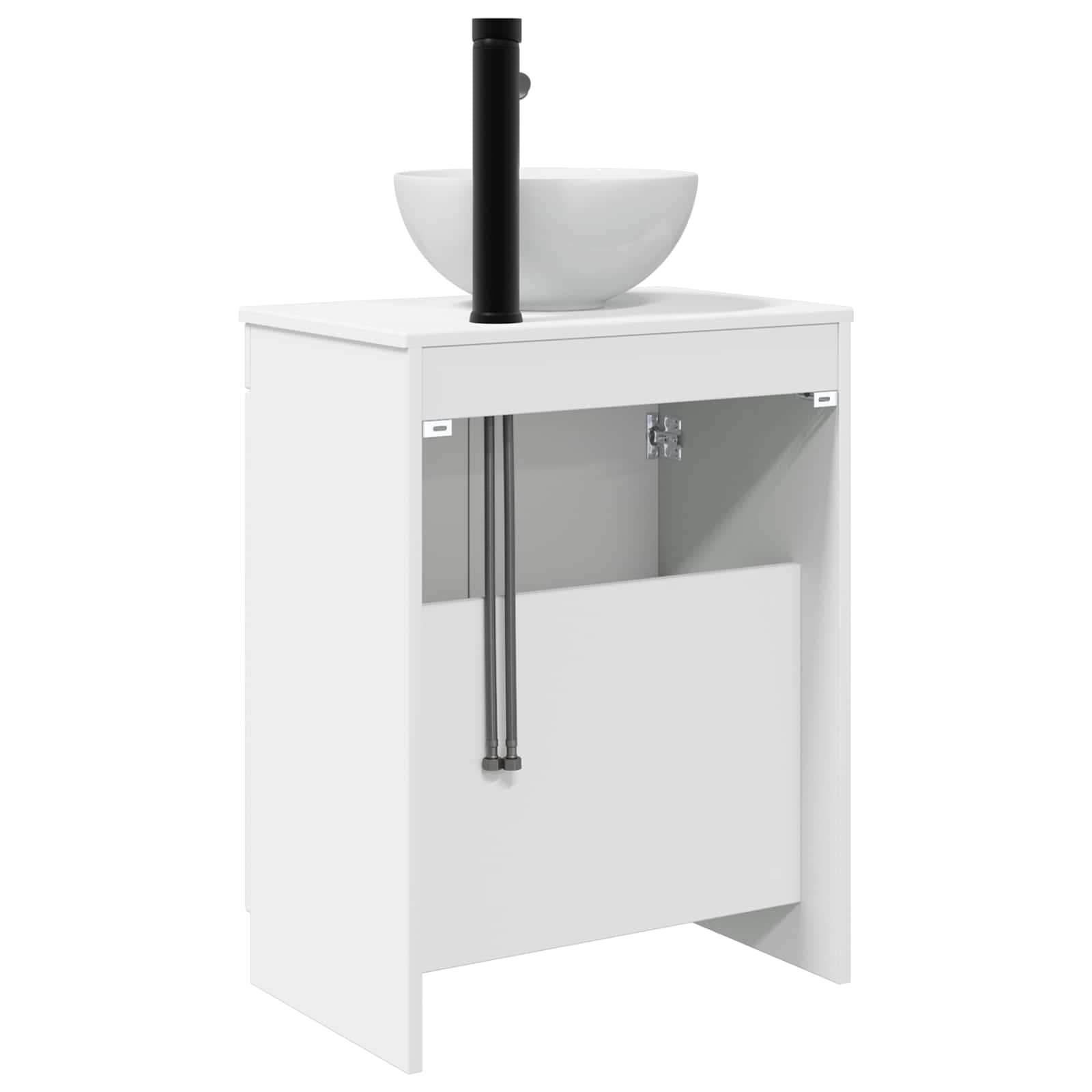 Badezimmerschrank mit Waschbecken Weiß 54 x 35 x 83 cm