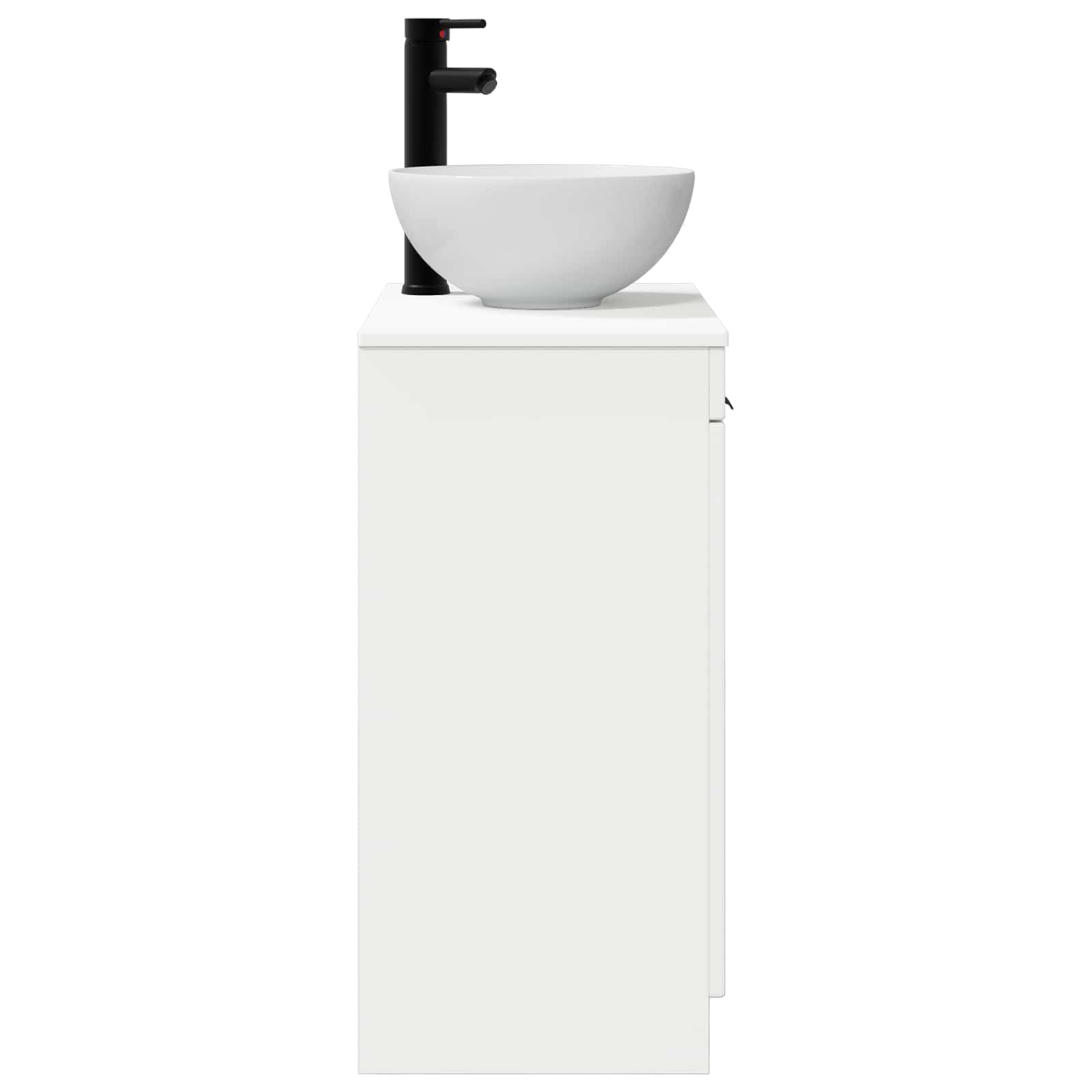 Badezimmerschrank mit Waschbecken Weiß 54 x 35 x 83 cm
