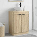 Badezimmerschrank mit Waschbecken Sonoma-Eiche 54 x 35 x 83 cm