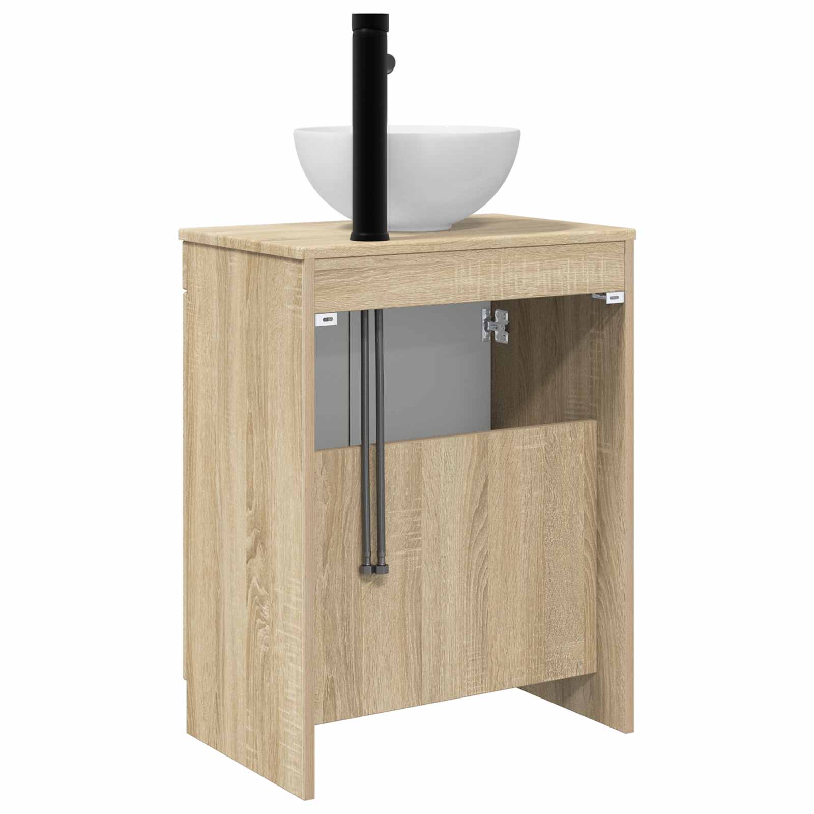 Badezimmerschrank mit Waschbecken Sonoma-Eiche 54 x 35 x 83 cm