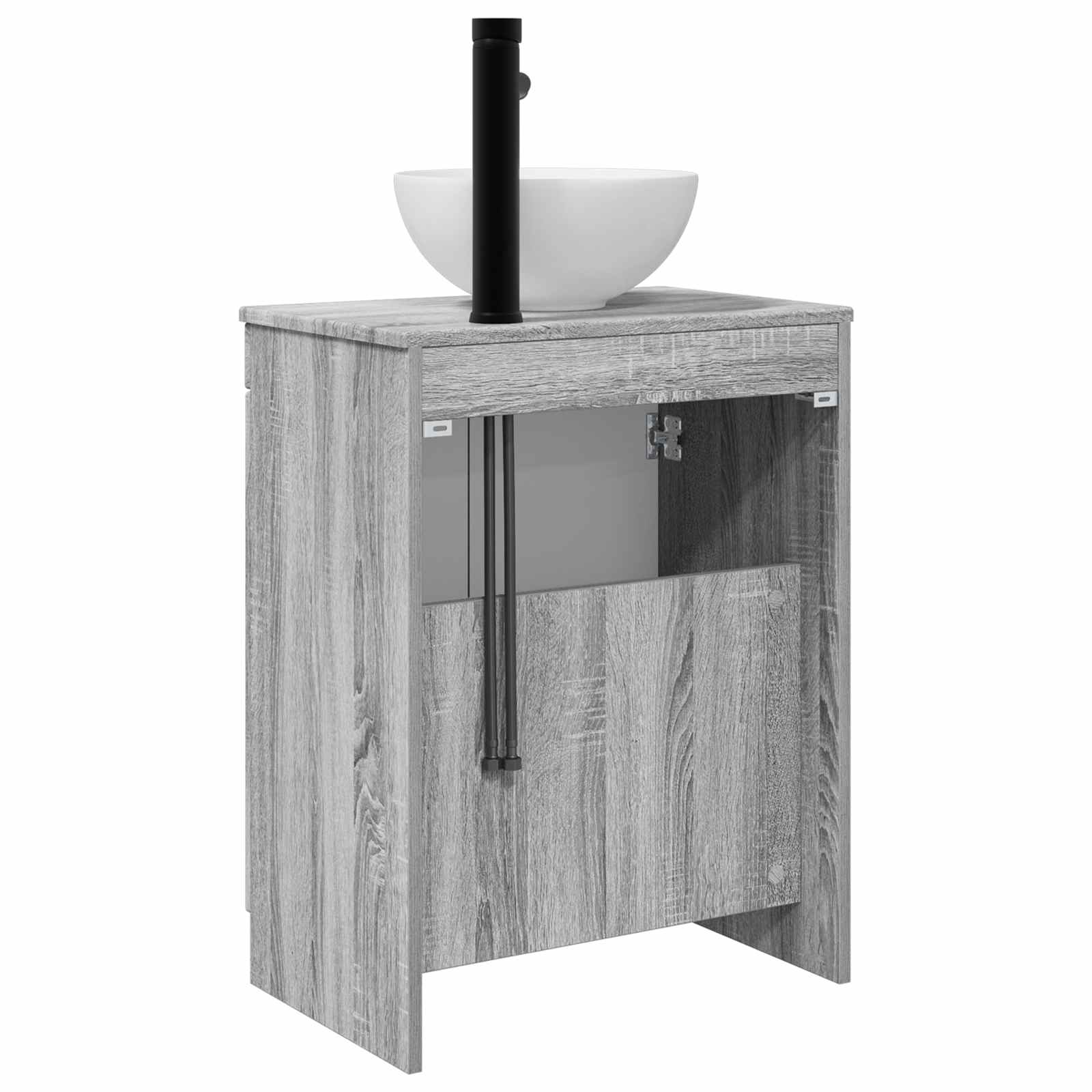 Badezimmerschrank mit Waschbecken Grau Sonoma 54 x 35 x 83 cm