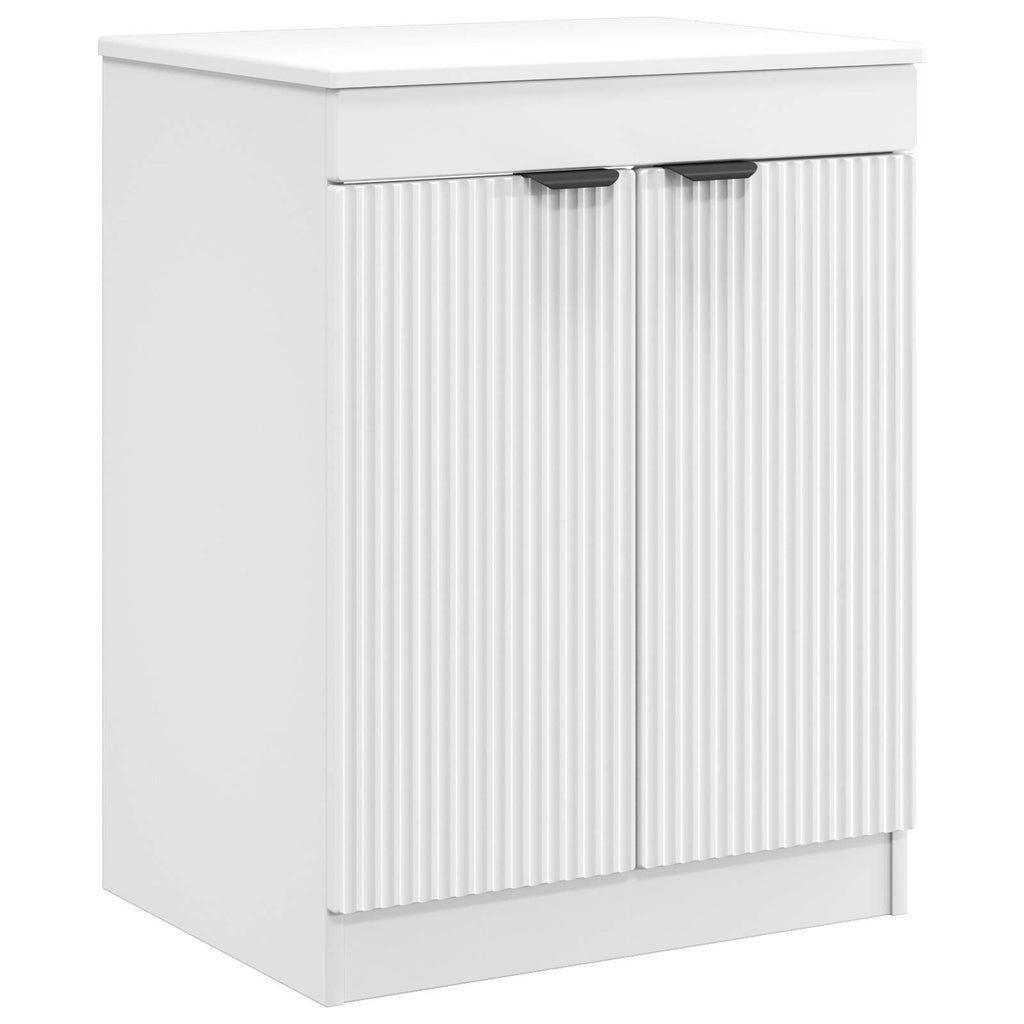 Badezimmerschrank Weiß 54 x 41 x 70 cm Holzwerkstoff