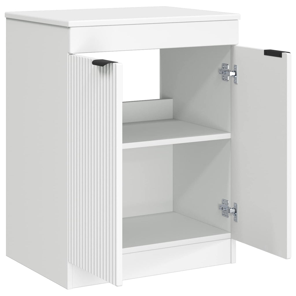 Badezimmerschrank Weiß 54 x 41 x 70 cm Holzwerkstoff