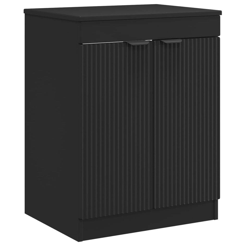 Badezimmerschrank Schwarz 54 x 41 x 70 cm Holzwerkstoff