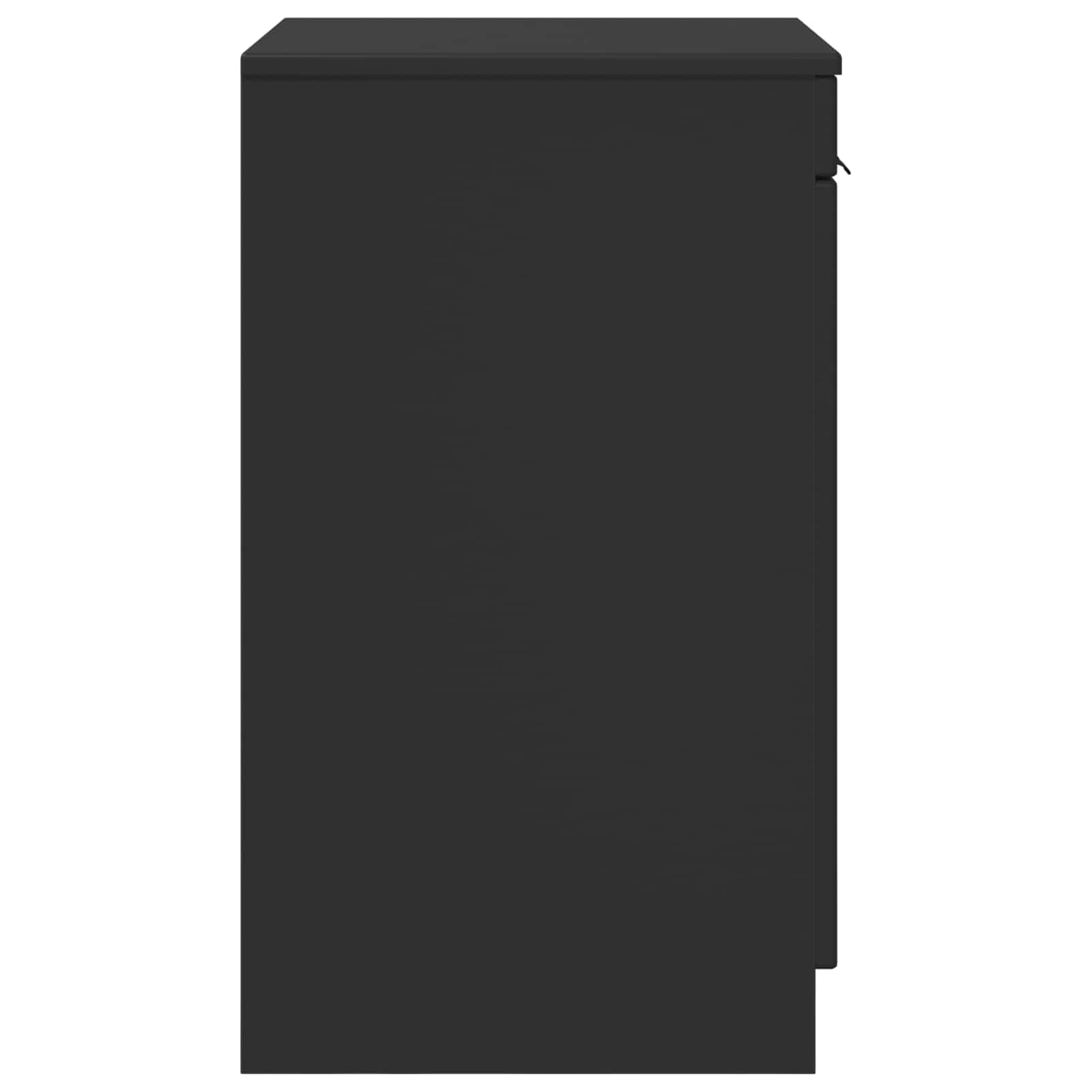 Badezimmerschrank Schwarz 54 x 41 x 70 cm Holzwerkstoff