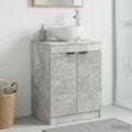 Badezimmerschrank Betongrau 54 x 41 x 70 cm Holzwerkstoff