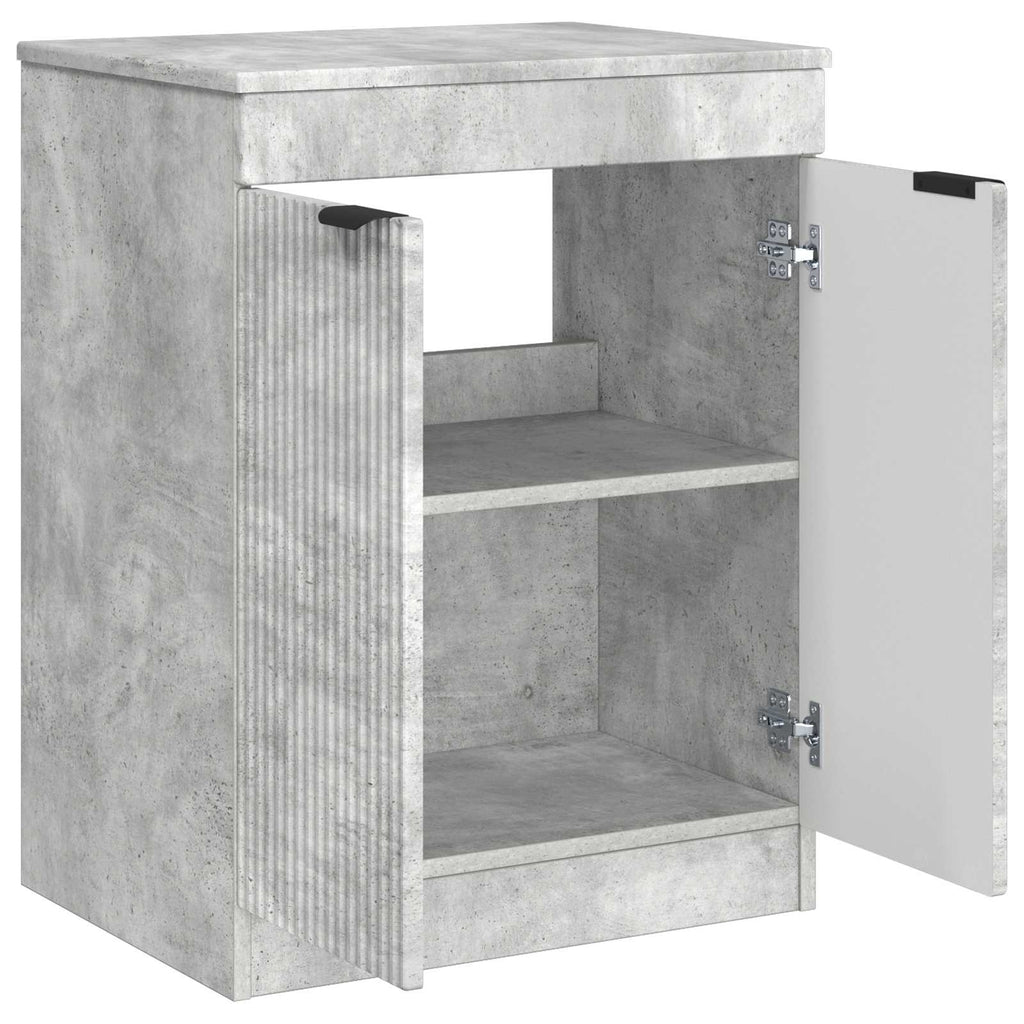 Badezimmerschrank Betongrau 54 x 41 x 70 cm Holzwerkstoff