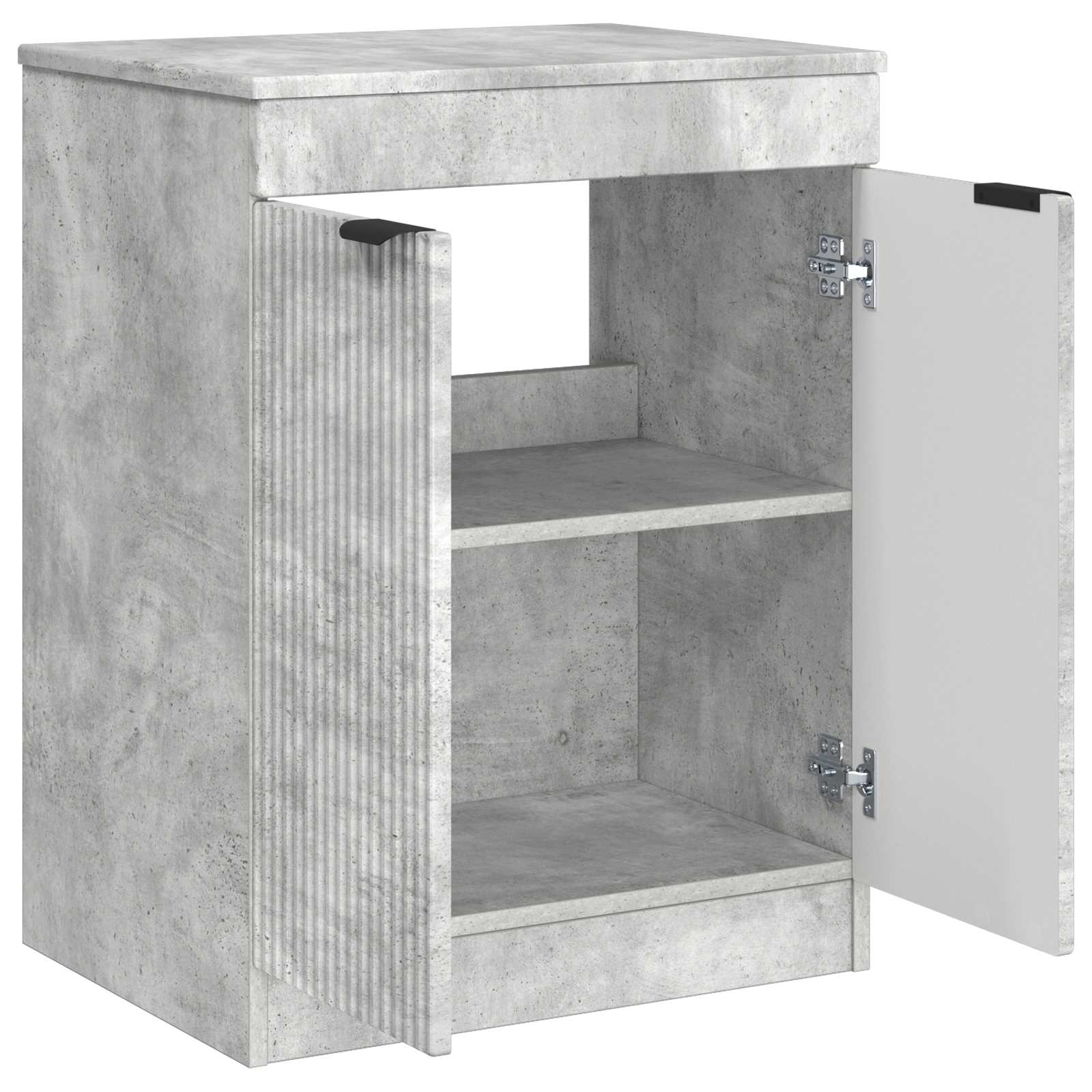 Badezimmerschrank Betongrau 54 x 41 x 70 cm Holzwerkstoff