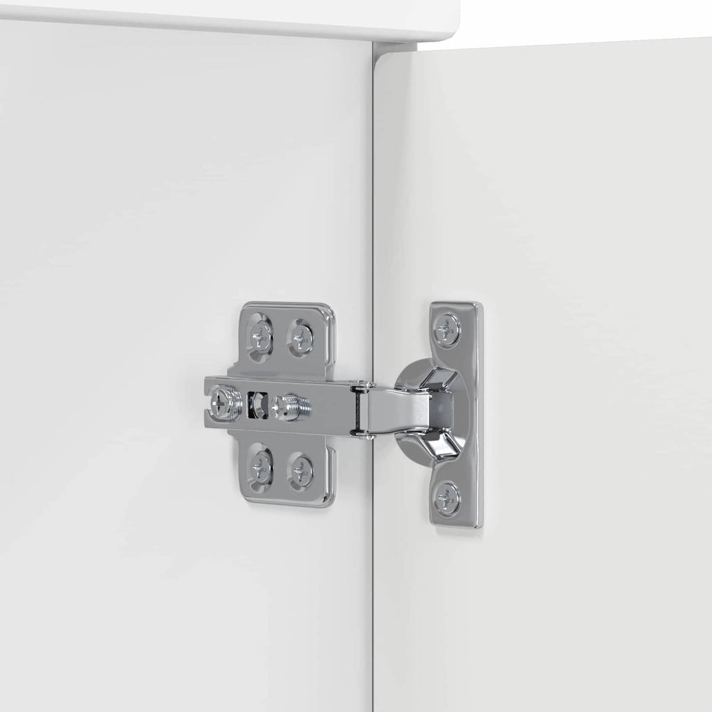 Badezimmerschrank Hochglanz Weiß 54 x 41 x 70 cm Holzwerkstoff