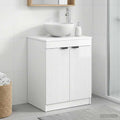 Badezimmerschrank Hochglanz Weiß 54 x 41 x 70 cm Holzwerkstoff