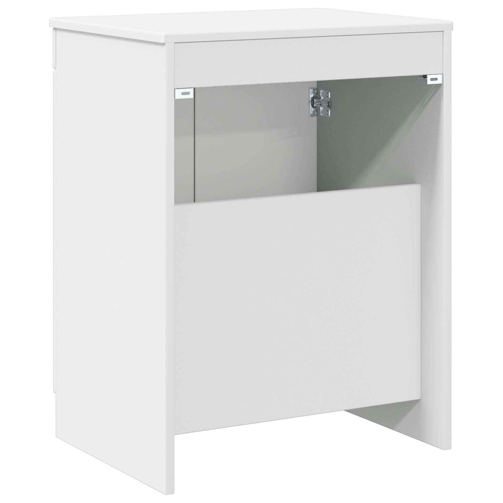 Badezimmerschrank Hochglanz Weiß 54 x 41 x 70 cm Holzwerkstoff