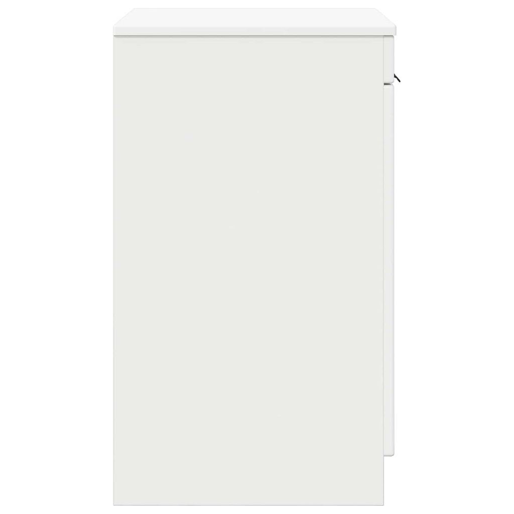 Badezimmerschrank Hochglanz Weiß 54 x 41 x 70 cm Holzwerkstoff