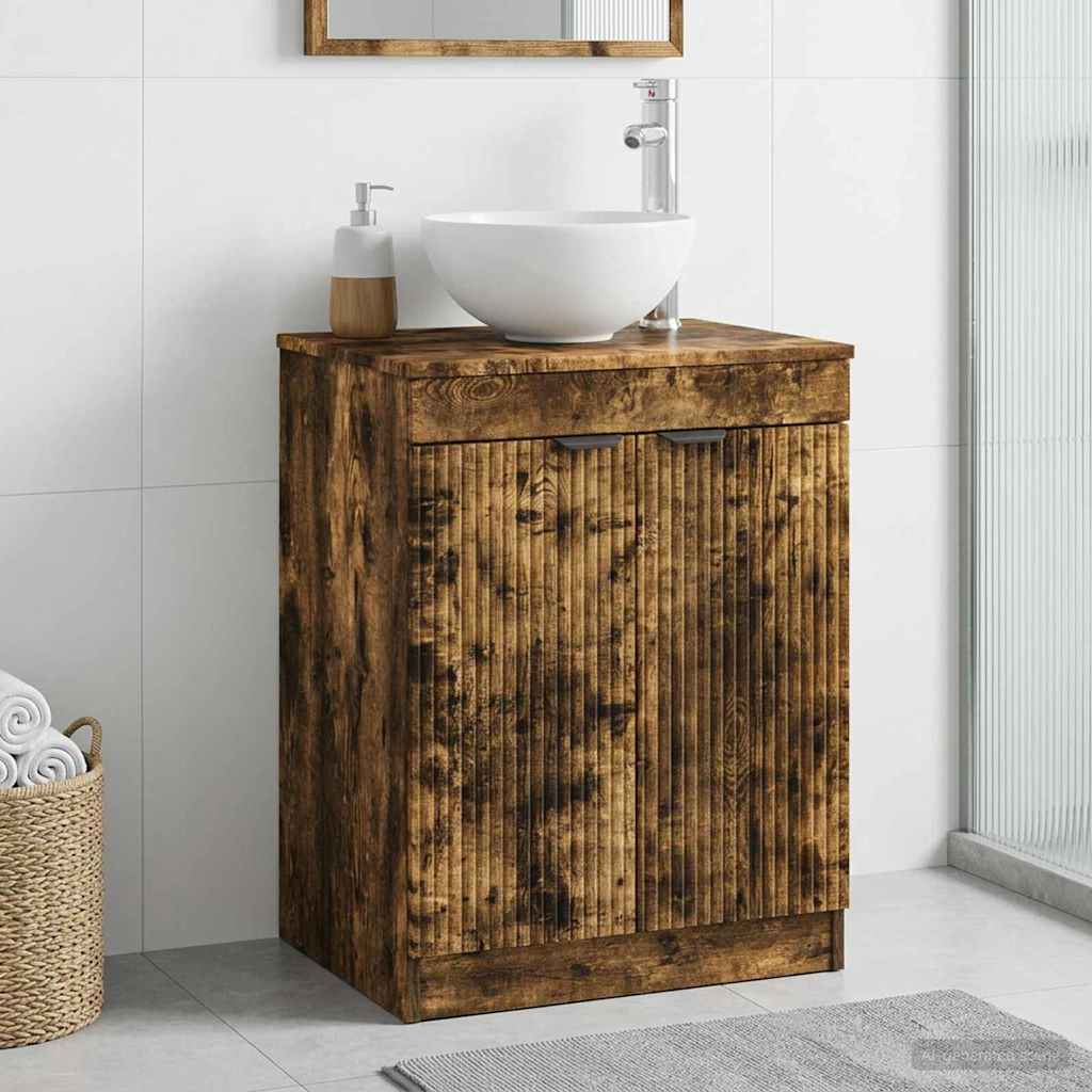 Badezimmerschrank Geräucherte Eiche 54 x 41 x 70 cm