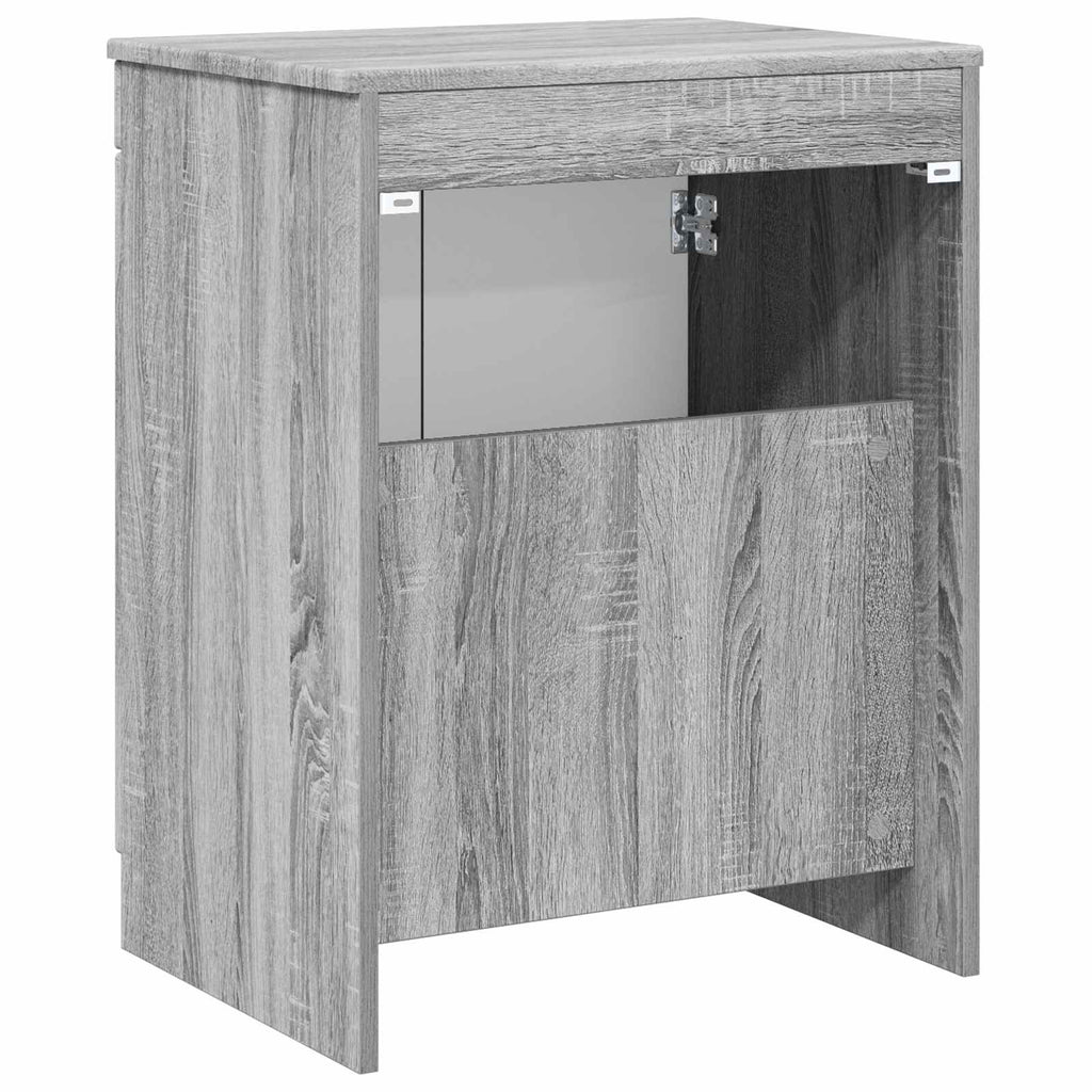 Badezimmerschrank Grau Sonoma 54 x 41 x 70 cm Holzwerkstoff