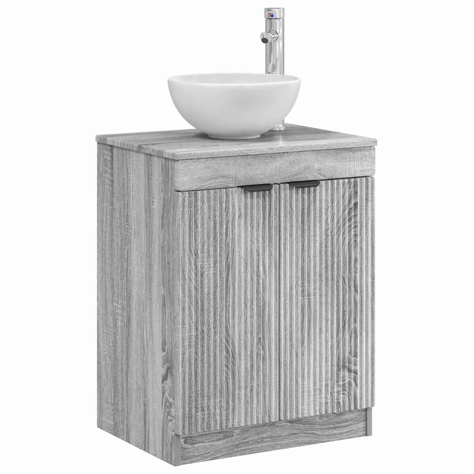 Badezimmerschrank Grau Sonoma 54 x 41 x 70 cm Holzwerkstoff