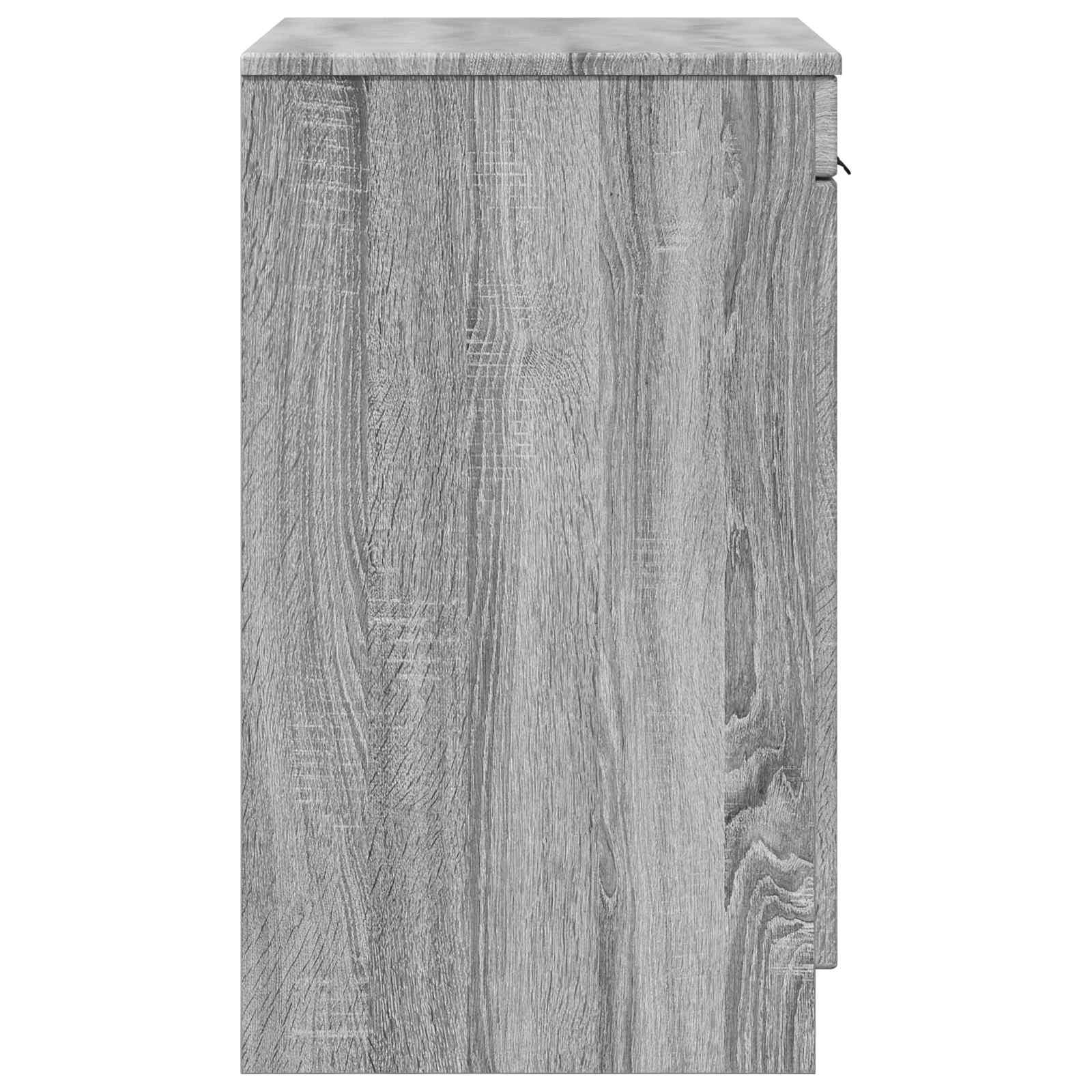 Badezimmerschrank Grau Sonoma 54 x 41 x 70 cm Holzwerkstoff