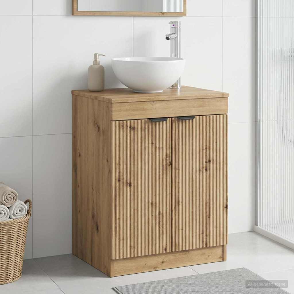 Badezimmerschrank Artisan-Eiche 54 x 41 x 70 cm Holzwerkstoff