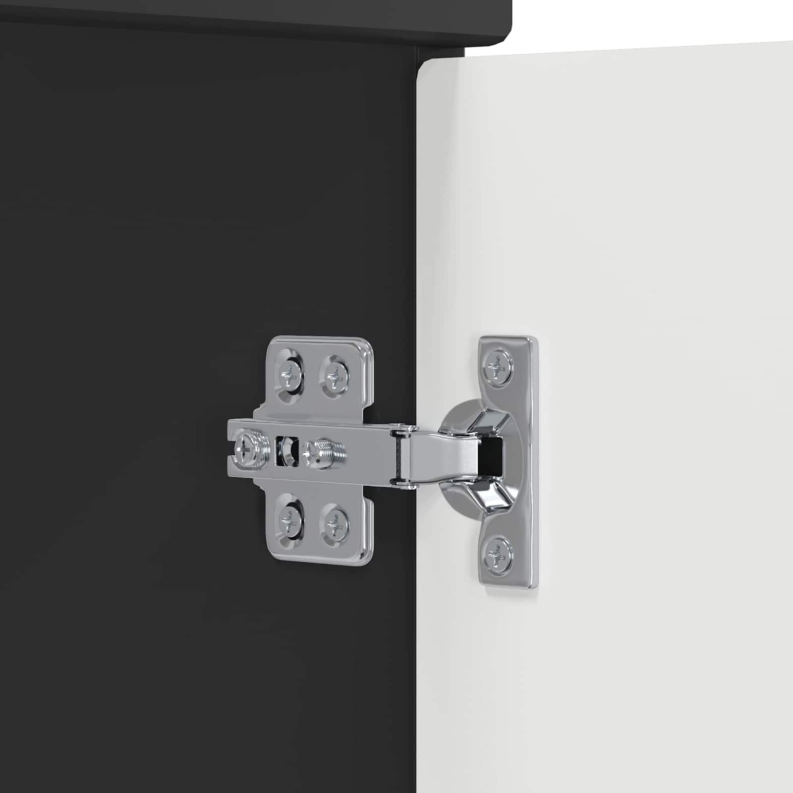 Badezimmerschrank mit Waschbecken Schwarz 54 x 35 x 83 cm