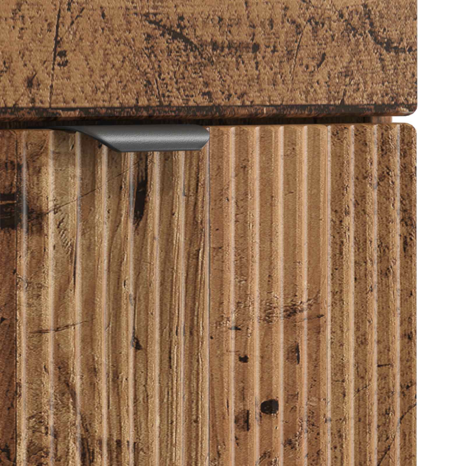 Badezimmerschrank mit Waschbecken Altholz 54 x 35 x 83 cm