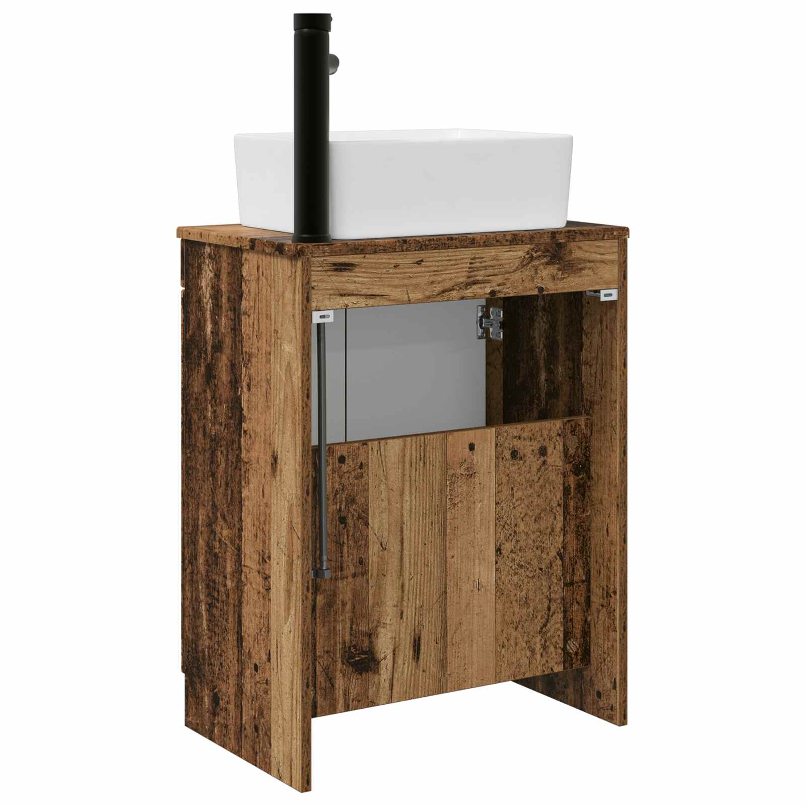 Badezimmerschrank mit Waschbecken Altholz 54 x 35 x 83 cm