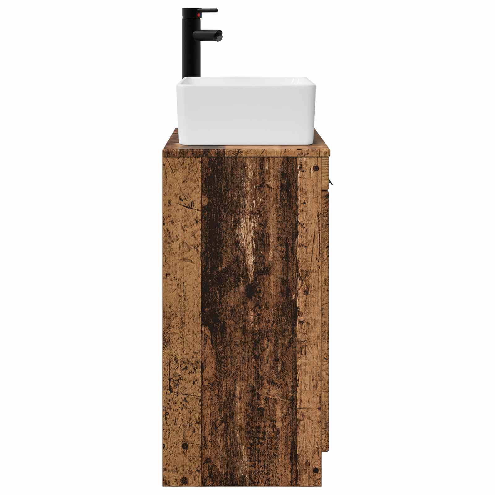 Badezimmerschrank mit Waschbecken Altholz 54 x 35 x 83 cm