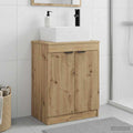 Badezimmerschrank mit Waschbecken Artisan-Eiche 54 x 35 x 83 cm