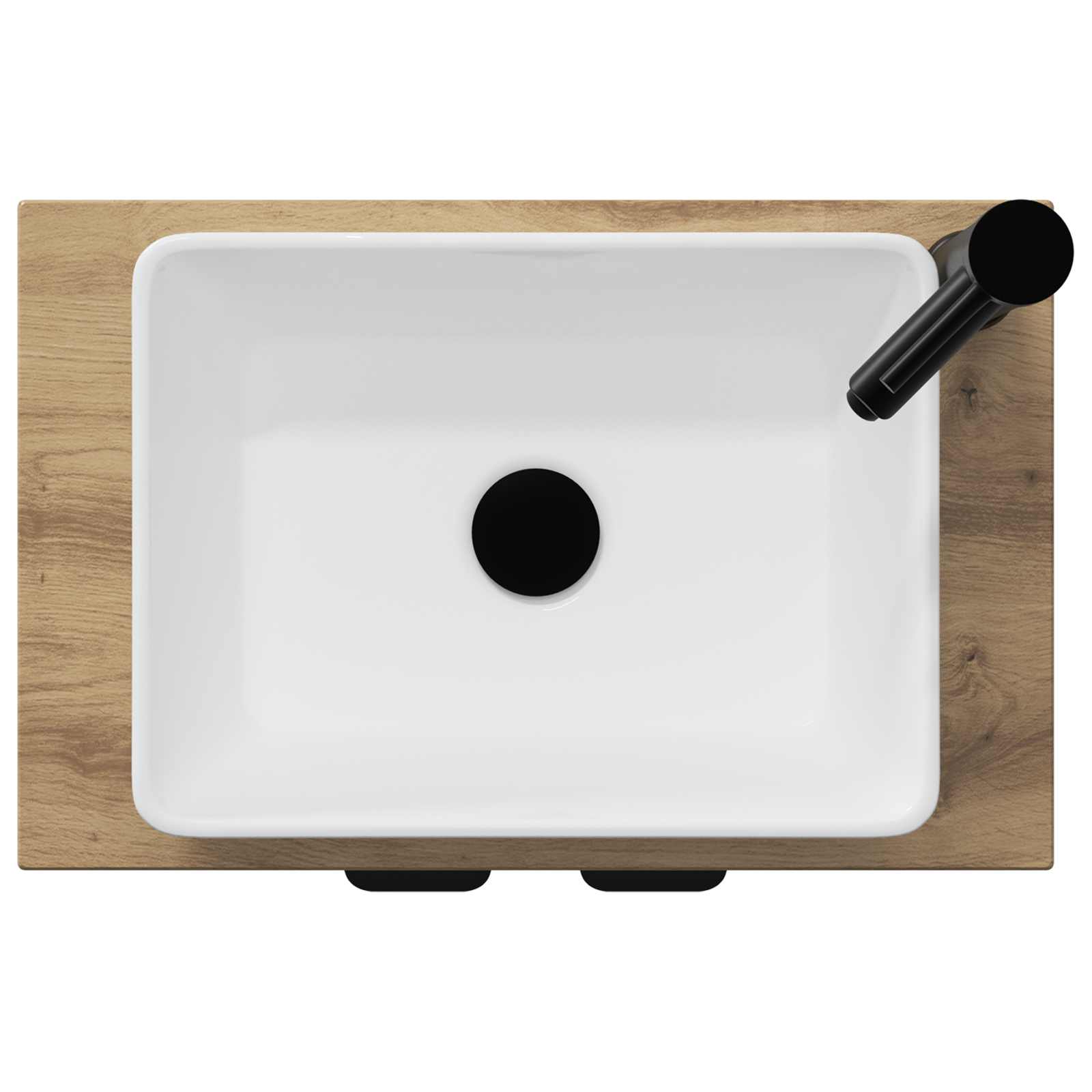 Badezimmerschrank mit Waschbecken Artisan-Eiche 54 x 35 x 83 cm