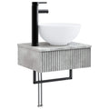 Wandmontiertes Waschbecken Betongrau 40 x 35 x 39 cm