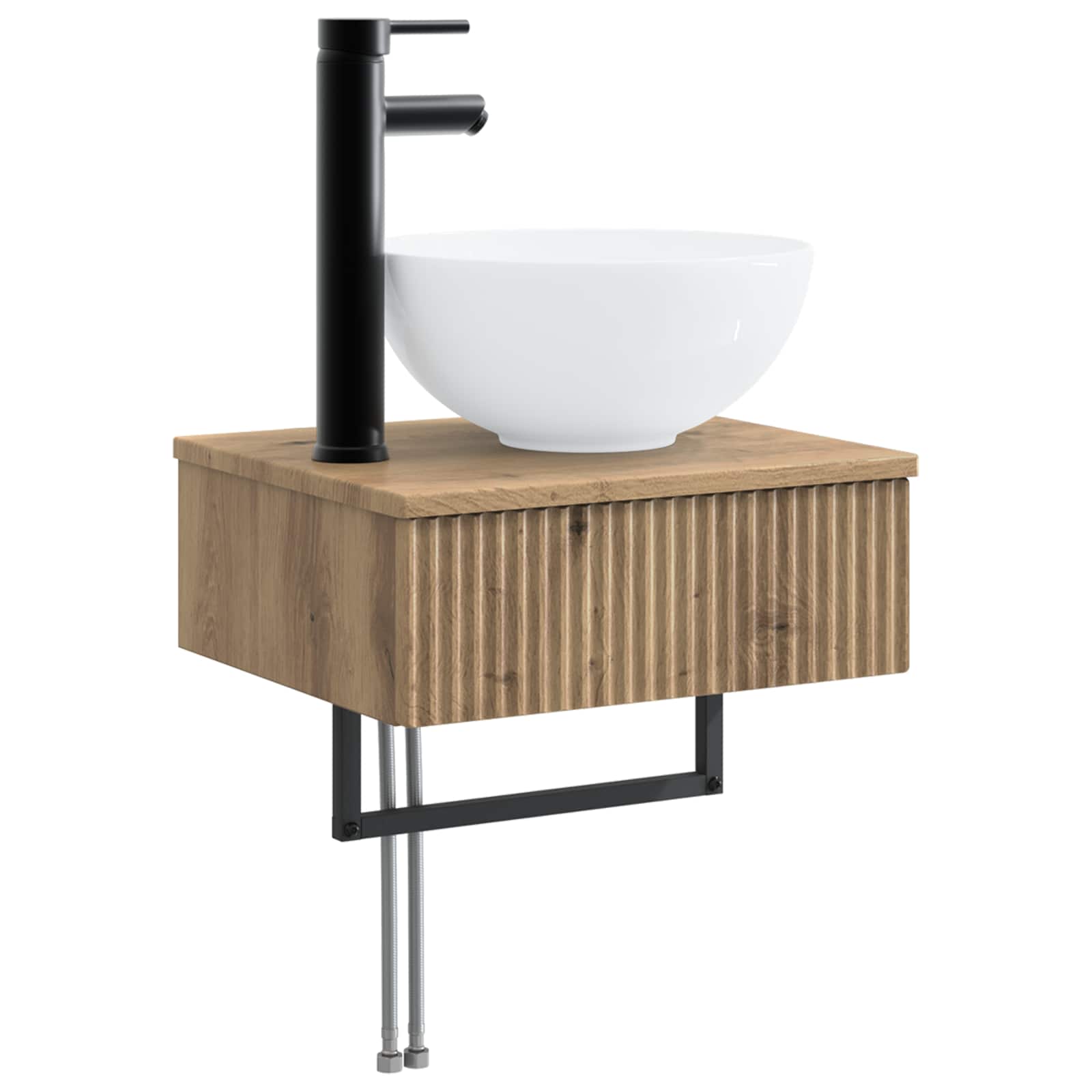 Wandmontiertes Waschbecken Artisan-Eiche 40 x 35 x 39 cm